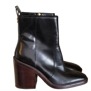 **SOLD** Tory Burch Black leather ankle boot size 9 1/2